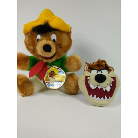LOONEY TUNES 1993 SPEEDY GONZALES PLUSH + Taz Devil 2001 Teachers Pet Book 2-SET - Picture 1 of 12